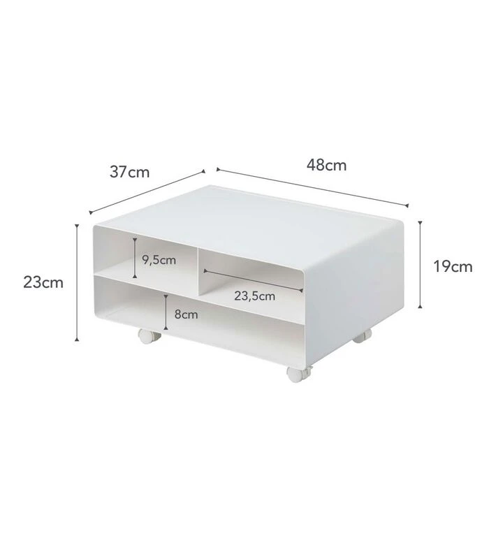 Yamazaki Printer Rack - Tower - White 5 Yamazaki Printer Rack - Tower - White - Afbeelding 5