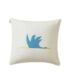 CIGOGNE Bleu Canard - Kussen Katoen