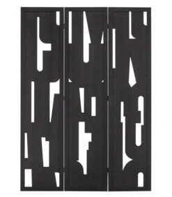 WOOOD Kamerscherm Merel - MDF - Zwart - 170x120x2 -Dagelijkse Boodschappen Winkel 02aca4aa43c4483e89bab9ccb4e4f28b