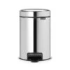 Brabantia NewIcon Prullenbak - 3 L - Brilliant Steel