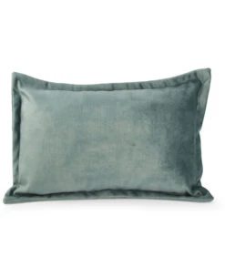 Kussen 45x30cm Velvet MuntGroen Lounge