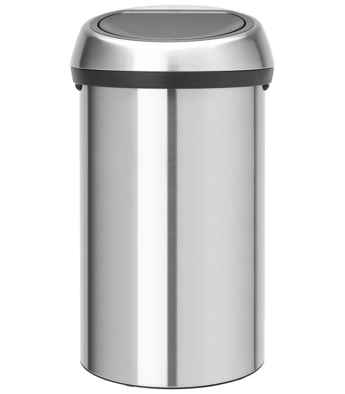 Brabantia Touch Bin Afvalemmer, 60 Liter - Matt Steel 1 Brabantia Touch Bin Afvalemmer, 60 Liter - Matt Steel