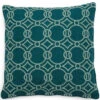Kussenhoes 50x50 - Mustique Rings Pillow Cover - Groen Blauw