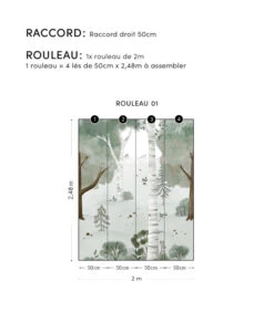 KHARU Behang Wanddecoratie - Bos 7 KHARU Behang Wanddecoratie - Bos -Dagelijkse Boodschappen Winkel 07d2e44da7e4431e938c17d20130ab98