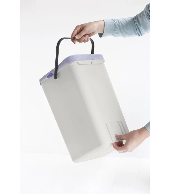Brabantia Sort & Go Afvalemmer, 12 Liter - Light Grey 3 Brabantia Sort & Go Afvalemmer, 12 Liter - Light Grey - Afbeelding 3