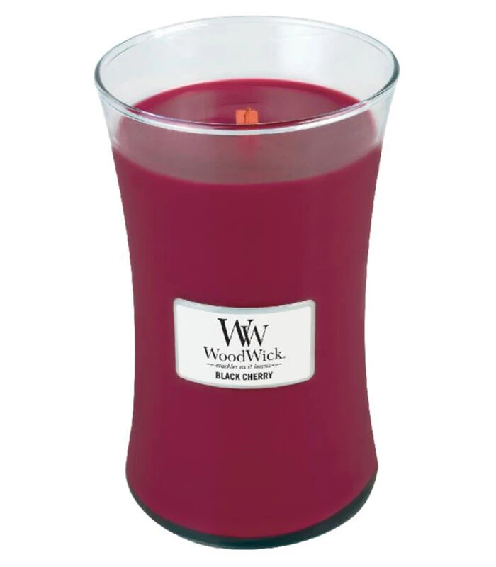 WoodWick Kaars Black Cherry Large 1 WoodWick Kaars Black Cherry Large
