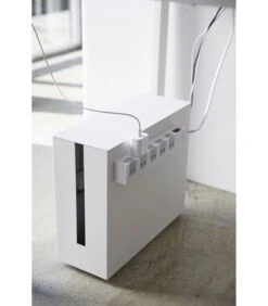 Yamazaki Cable Box With Casters - Tower - White -Dagelijkse Boodschappen Winkel 0a7e9684abaa4a1ab7b2cf03064fde9b