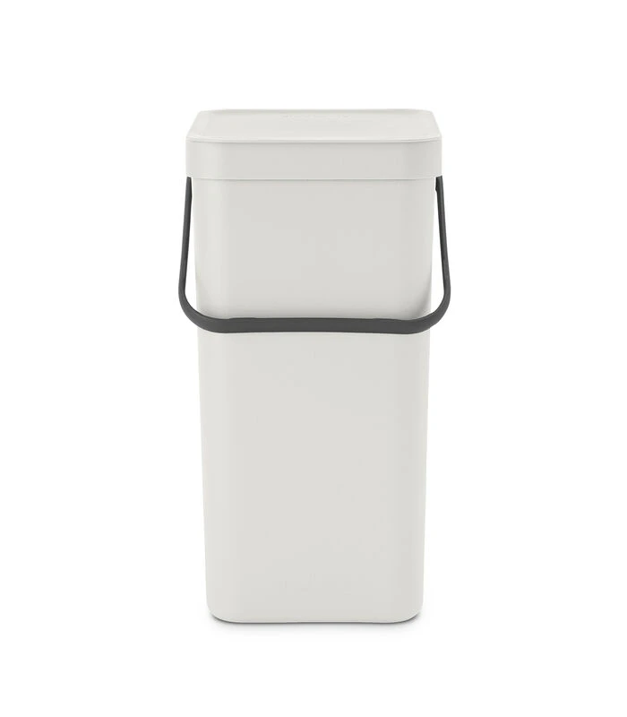 Brabantia Sort & Go Afvalemmer, 16 Liter - Light Grey 1 Brabantia Sort & Go Afvalemmer, 16 Liter - Light Grey