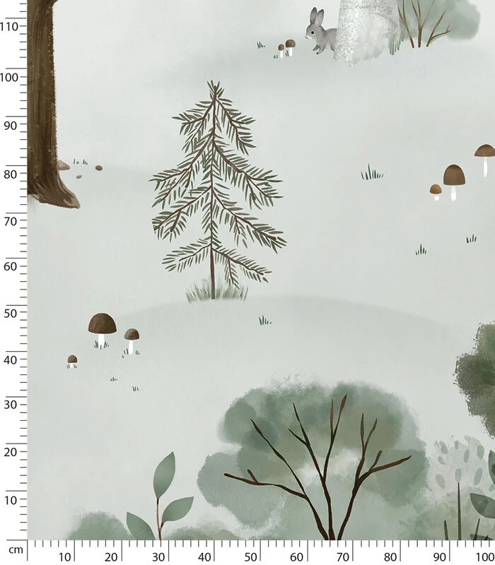 KHARU Behang Wanddecoratie - Bos 5 KHARU Behang Wanddecoratie - Bos - Afbeelding 5