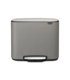 Brabantia Bo Pedaalemmer, 11 + 23 Liter - Mineral Concrete Grey