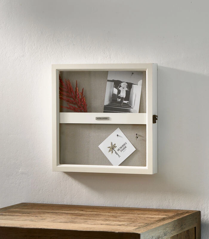 Vitrine Box Met Deur, Fotokast - Memories - Wit 2 Vitrine Box Met Deur, Fotokast - Memories - Wit - Afbeelding 2