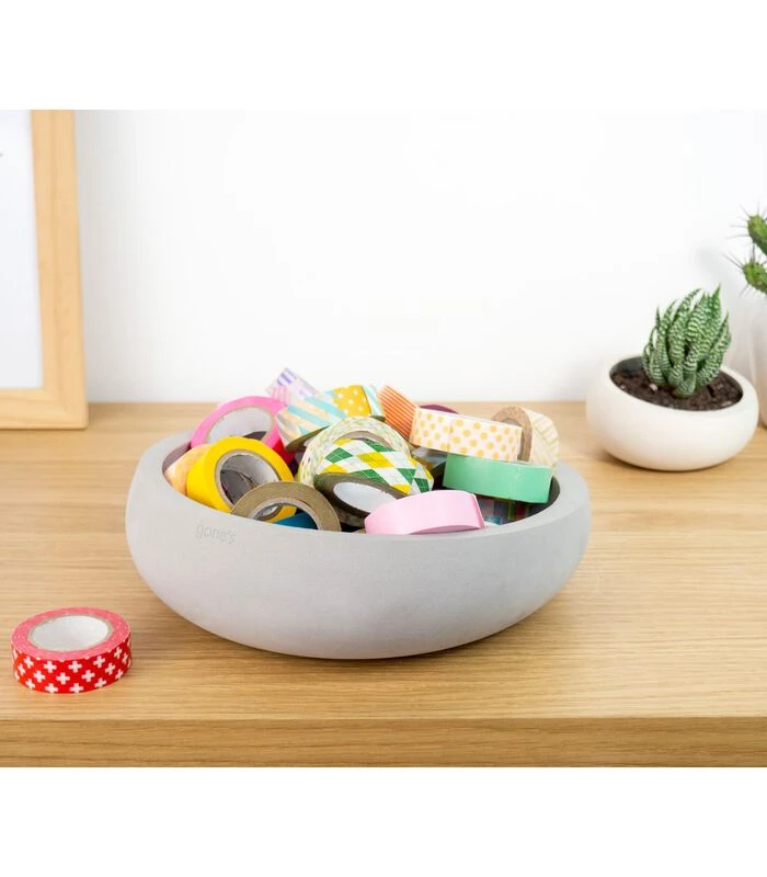 Scandinavische Stijl Betonnen Schaal, BRUT 2 Scandinavische Stijl Betonnen Schaal, BRUT - Afbeelding 2