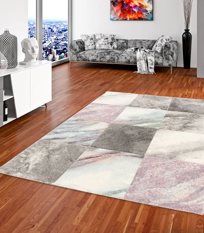 Vloerkleed Designer Maui Pastel Marmer Optiek 2 Vloerkleed Designer Maui Pastel Marmer Optiek - Afbeelding 2