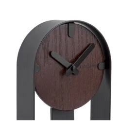 Karlsson Tafelklok Dashed - Walnoothout Fineer Zwart - 22x13x5cm -Dagelijkse Boodschappen Winkel 1052dd785ce74db7a39b59f6b8c6e219