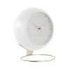 Karlsson Tafelklok Globe - Wit - 21x24,5x14cm