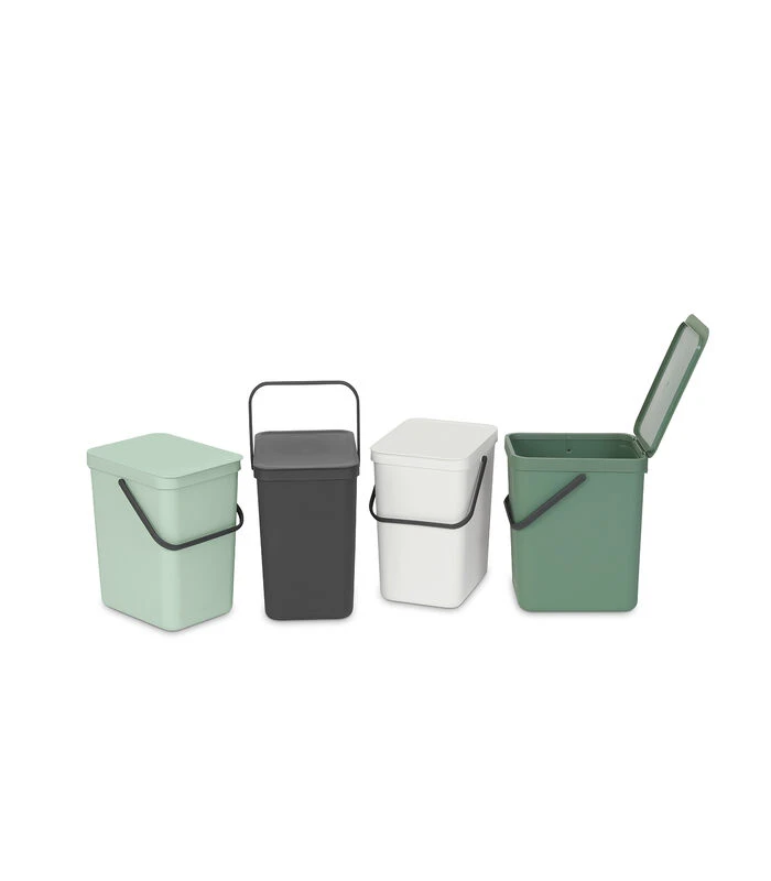 Brabantia Sort & Go Afvalemmer, 25 Liter - Jade Green 4 Brabantia Sort & Go Afvalemmer, 25 Liter - Jade Green - Afbeelding 4