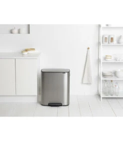 Brabantia Bo Pedaalemmer, 2 X 30 L - Matt Steel Fingerprint Proof -Dagelijkse Boodschappen Winkel 120571d86e764568b0537d593f783c2d