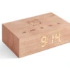 Flip Click Clock Wekker - Kersen/LED Wit
