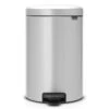 Brabantia NewIcon Prullenbak - 20 L - Metallic Grey