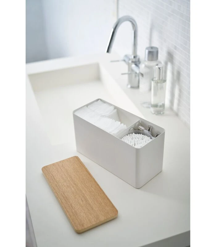 Yamazaki Sanitary Storage Box - Rin - Natural 4 Yamazaki Sanitary Storage Box - Rin - Natural - Afbeelding 4