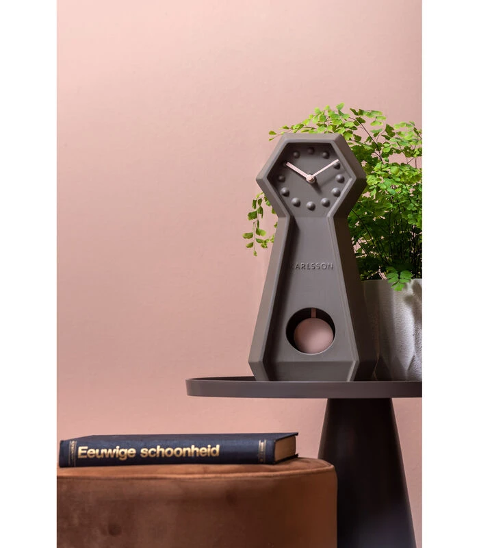 Karlsson Tafelklok Genuine - Mosgroen - 34x9,4x16cm 2 Karlsson Tafelklok Genuine - Mosgroen - 34x9,4x16cm - Afbeelding 2