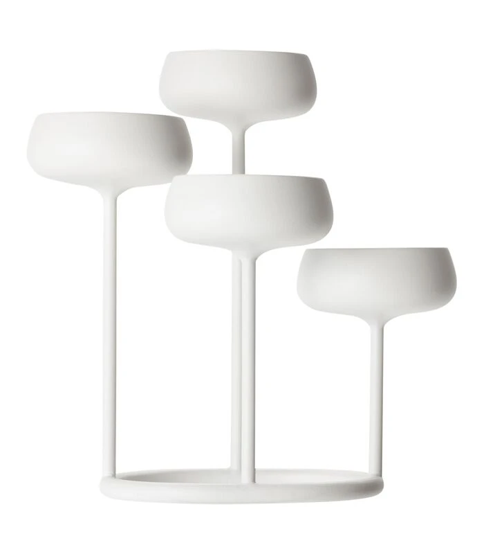 Iittala Nappula Kaarsenstandaard 251x263mm Wit 1 Iittala Nappula Kaarsenstandaard 251x263mm Wit