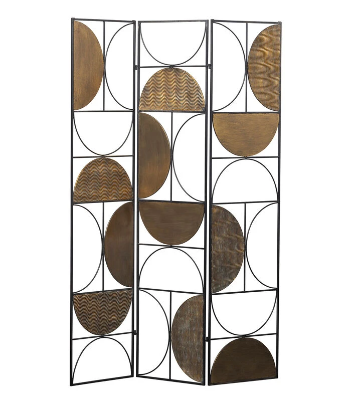 BePureHome Passage Kamerscherm - Metaal - Antique Brass - 180x137x1 1 BePureHome Passage Kamerscherm - Metaal - Antique Brass - 180x137x1