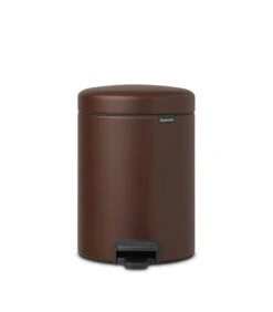 Brabantia NewIcon Pedaalemmer, 5 Liter - Mineral Cosy Brown