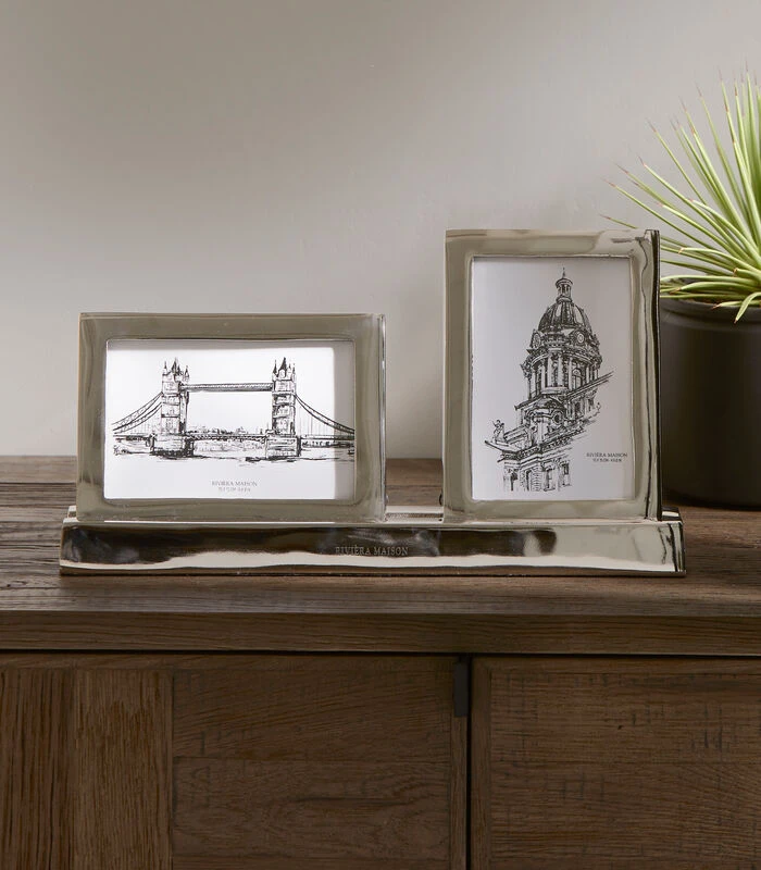 Fotolijst Staand Liggend - Double - Zilver/ Glans - 10x15 & 15x10 CM 2 Fotolijst Staand Liggend - Double - Zilver/ Glans - 10x15 & 15x10 CM - Afbeelding 2