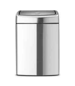 Brabantia Touch Bin Afvalemmer, 10 Liter, Rechthoekig