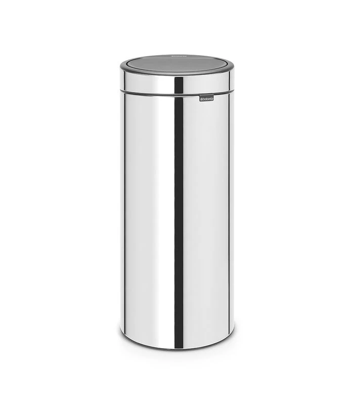 Brabantia Touch Bin New Afvalemmer, 30 Liter,Brilliant Steel 1 Brabantia Touch Bin New Afvalemmer, 30 Liter,Brilliant Steel