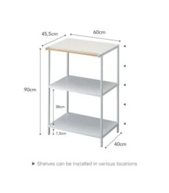 Yamazaki 3-Tiered Storage Rack - Tower - White -Dagelijkse Boodschappen Winkel 1a3851105f0347289ffc480d2325ace1