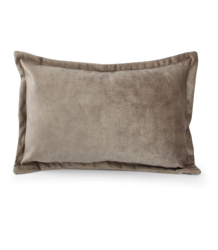 Kussen 45x30cm Velvet Taupe Lounge 1 Kussen 45x30cm Velvet Taupe Lounge