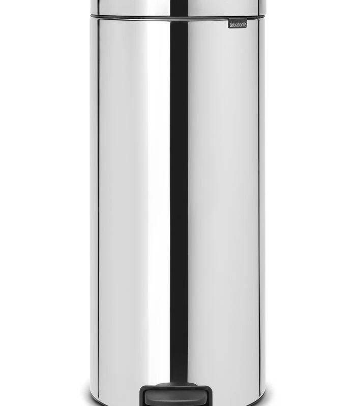 Brabantia NewIcon Prullenbak - 30 L - Brilliant Steel 1 Brabantia NewIcon Prullenbak - 30 L - Brilliant Steel