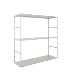 PRESENT TIME Wandrek Level - Metaal Mat Warm Grijs - 60x20x60cm