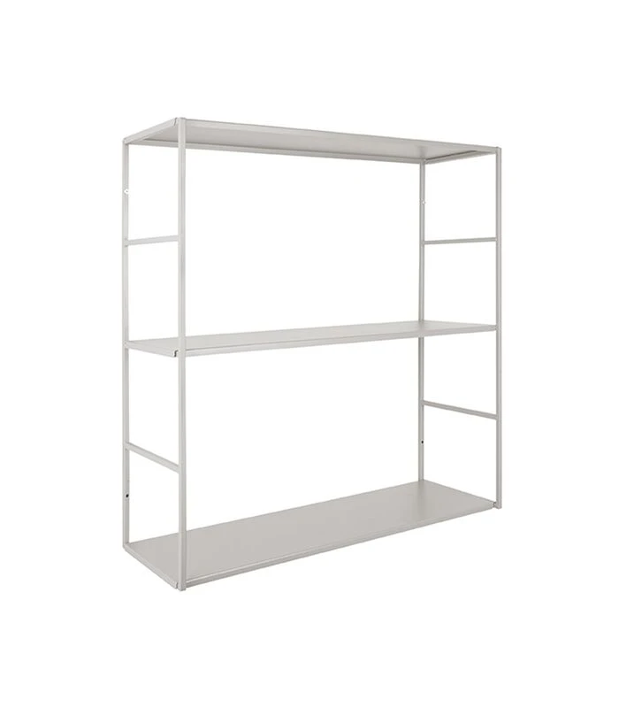 PRESENT TIME Wandrek Level - Metaal Mat Warm Grijs - 60x20x60cm 1 PRESENT TIME Wandrek Level - Metaal Mat Warm Grijs - 60x20x60cm