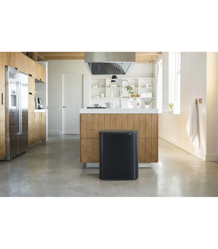 Brabantia Bo Touch Bin, 1 Binnenemmer, 60 Liter - Matt Black 4 Brabantia Bo Touch Bin, 1 Binnenemmer, 60 Liter - Matt Black - Afbeelding 4
