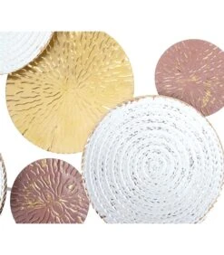 PRESENT TIME Muurkunst Circles - Roze, Wit En Goud - Large - 73x47,5x5,5cm 5 PRESENT TIME Muurkunst Circles - Roze, Wit En Goud - Large - 73x47,5x5,5cm -Dagelijkse Boodschappen Winkel 1e7d212466964ba2baa19bddfb72e068