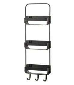 WOOOD Akke Wandrek Verticaal - Metaal - Zwart - 82x31x11 -Dagelijkse Boodschappen Winkel 2155e2b9631640a0982df8a8ff9b280a