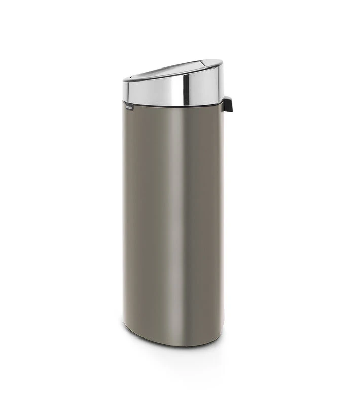 Brabantia Touch Bin New Afvalemmer, 40L Platinum/ Matt Steel 3 Brabantia Touch Bin New Afvalemmer, 40L Platinum/ Matt Steel - Afbeelding 3