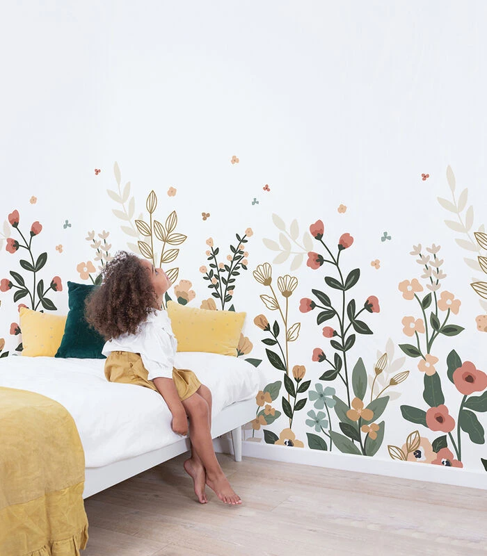 BLOEM Behang Wanddecoratie - Voorjaarsbloemen 1 BLOEM Behang Wanddecoratie - Voorjaarsbloemen