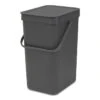 Brabantia Sort & Go Afvalemmer, 12 Liter - Grey