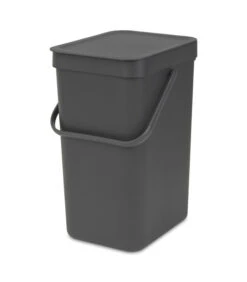 Brabantia Sort & Go Afvalemmer, 12 Liter - Grey