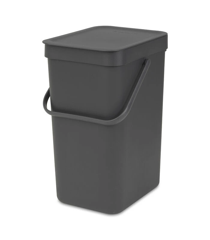 Brabantia Sort & Go Afvalemmer, 12 Liter - Grey 1 Brabantia Sort & Go Afvalemmer, 12 Liter - Grey