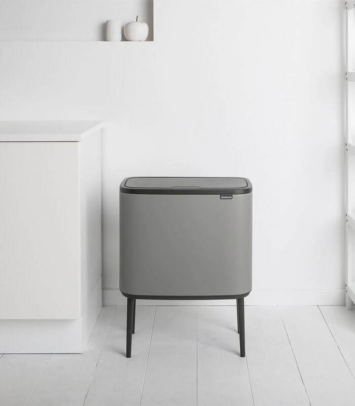 Brabantia Bo Touch Bin, 11+23 Liter - Mineral Concrete Grey 4 Brabantia Bo Touch Bin, 11+23 Liter - Mineral Concrete Grey - Afbeelding 4