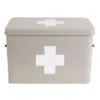 PRESENT TIME Medicijnkist - Large - Metaal Mat Warm Grijs - 31,5x19x21cm