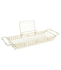 PRESENT TIME Badrek Caddy - IJzer Verguld - 61-81x18x7cm 5 PRESENT TIME Badrek Caddy - IJzer Verguld - 61-81x18x7cm -Dagelijkse Boodschappen Winkel 24a18965980a4dc3a1c4076b76125172