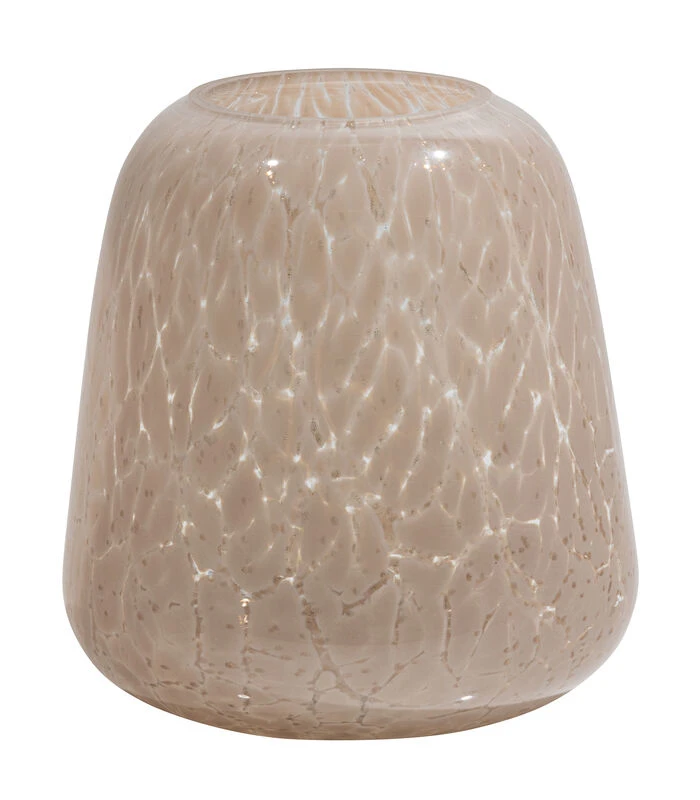 BePureHome Summer Handgemaakte Vaas - Glas - Beige - 21x19x19 1 BePureHome Summer Handgemaakte Vaas - Glas - Beige - 21x19x19