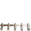 Wandkapstok, Vissen Kapstok, 10 Ophanghaken - De Pêche Coat - Zilver