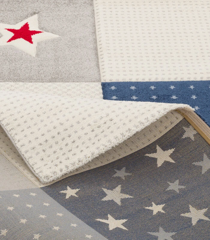 Vloerkleed Kinderen Maui Kids Plaid Sterren 4 Vloerkleed Kinderen Maui Kids Plaid Sterren - Afbeelding 4